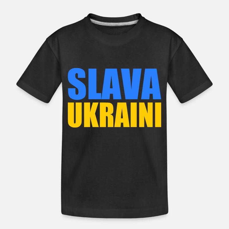 Slava ukraini - T-shirt bio Premium Enfant - noir