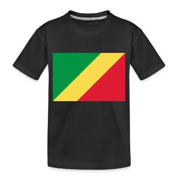Drapeau Congo / Congo flag - T-shirt bio Premium Enfant - noir - Devant