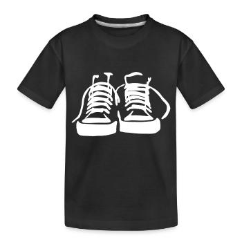 Sneakers For Dark - Kids' Premium Organic T-Shirt - black - Front