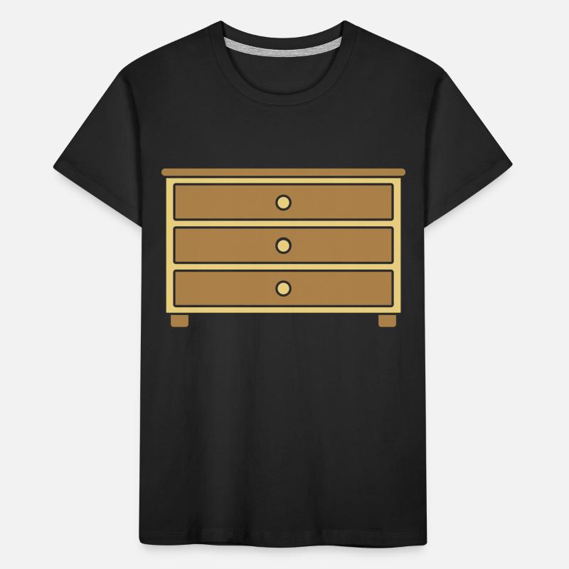 Design Möbelstück Schubladen Kommode Kinder Premium Bio T-Shirt