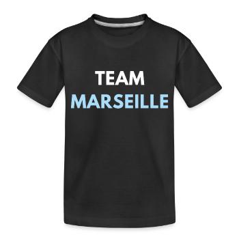 TEAM MARSEILLE FOOT - T-shirt bio Premium Enfant - noir - Devant