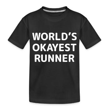 Fußball Soccer - Kinder Premium Bio T-Shirt - Schwarz - Vorne