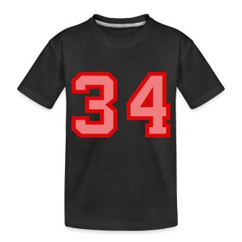 Cool Retro Retrostyle Numéro de maillot numéro de dos - T-shirt bio Premium Enfant - noir - Devant