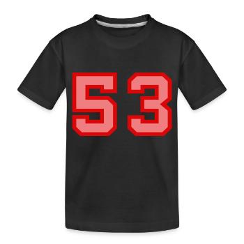 Cool Retro Retrostyle Numéro de maillot numéro de dos - T-shirt bio Premium Enfant - noir - Devant