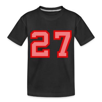 Cool Retro Retrostyle Numéro de maillot numéro de dos - T-shirt bio Premium Enfant - noir - Devant