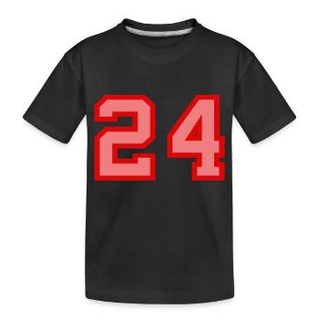 Cool Retro Retrostyle Numéro de maillot numéro de dos - T-shirt bio Premium Enfant - noir - Devant