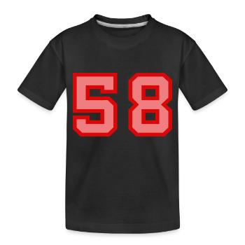 Cool Retro Retrostyle Numéro de maillot numéro de dos - T-shirt bio Premium Enfant - noir - Devant
