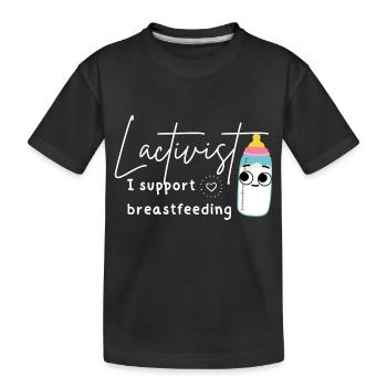 Drôle de consultante en lactation soutien à l’allaitement - T-shirt bio Premium Enfant - noir - Devant