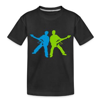 Rock Konzert Band Gitarrist - Kinder Premium Bio T-Shirt - Schwarz - Vorne