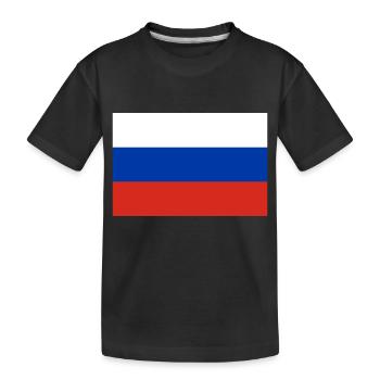 Russia - Kids' Premium Organic T-Shirt - black - Front