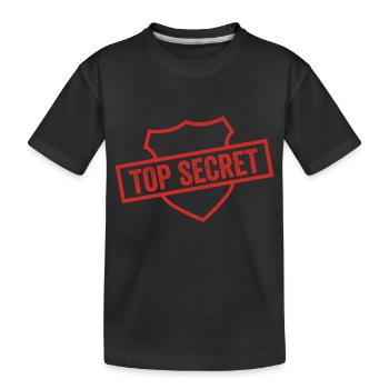 Top Secret - T-shirt bio Premium Enfant - noir - Devant