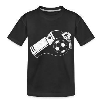 Whistle - Kids' Premium Organic T-Shirt - black - Front