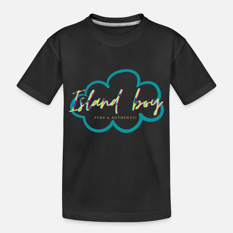Inseljunge - Kinder Premium Bio T-Shirt - Schwarz