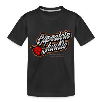 Chili Pepper Capsaïcine Junkie - T-shirt bio Premium Enfant - noir - Devant
