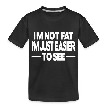 Je ne suis pas gros je suis juste - T-shirt bio Premium Enfant - noir - Devant