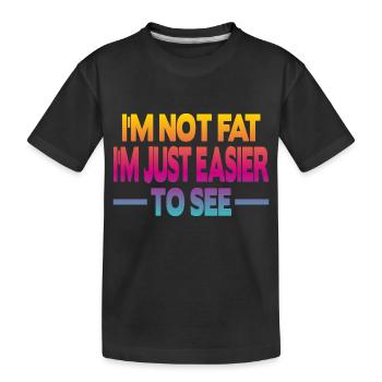 Je ne suis pas gros je suis juste - T-shirt bio Premium Enfant - noir - Devant