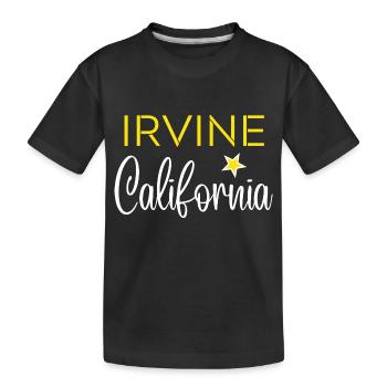 IRVINE California - T-shirt bio Premium Enfant - noir - Devant