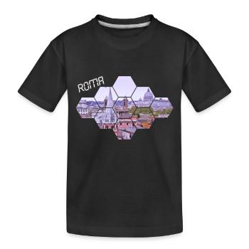 Roma - Kinder Premium Bio T-Shirt - Schwarz - Vorne