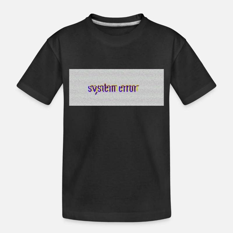 system error - Kids' Premium Organic T-Shirt - black