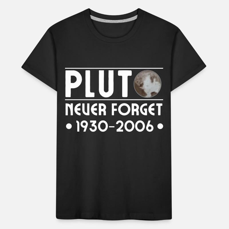 PLUTO NEVER FORGET 1930 - 2006 Kids' Premium Organic T-Shirt