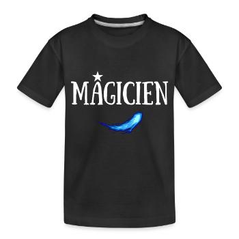 MAGICIEN JDR SORTILEGE PERSONNAGE - T-shirt bio Premium Enfant - noir - Devant