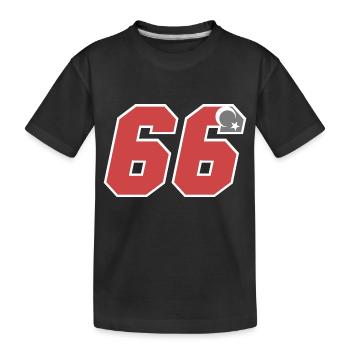 Yang - Kids' Premium Organic T-Shirt - black - Front