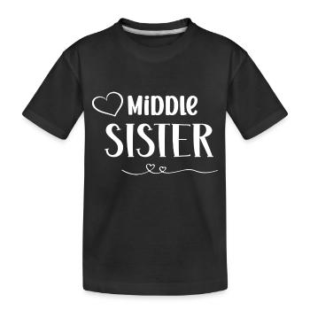 Middle Sister - Kinder Premium Bio T-Shirt - Schwarz - Vorne