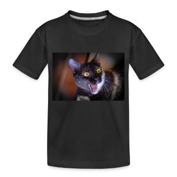 my funny cat - Kids' Premium Organic T-Shirt - black - Front