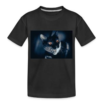 my funny cat - Kids' Premium Organic T-Shirt - black - Front