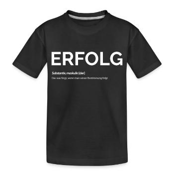 Erflog - Kinder Premium Bio T-Shirt - Schwarz - Vorne