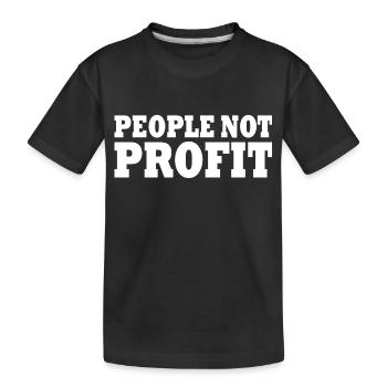 People not profit - T-shirt bio Premium Enfant - noir - Devant