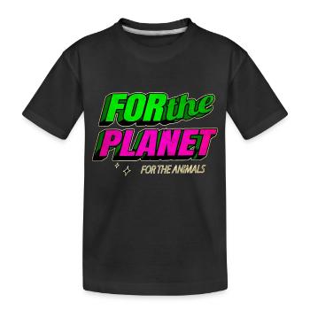 cadeau d’anniversaire pro vegan go vegan déclaration - T-shirt bio Premium Enfant - noir - Devant