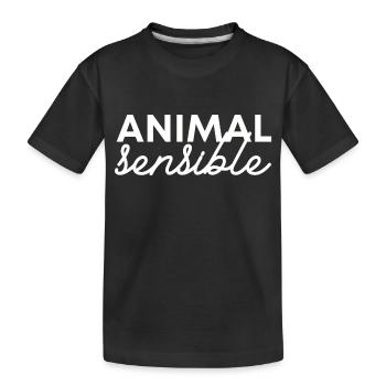 Animal sensible - hypersensibilité - T-shirt bio Premium Enfant - noir - Devant