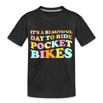 Piste de moto - T-shirt bio Premium Enfant - noir - Devant