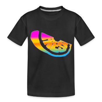 Frais frais doux nature frais fruits d’été frais - T-shirt bio Premium Enfant - noir - Devant