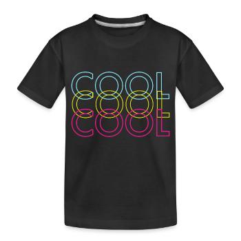COOL - Kinder Premium Bio T-Shirt - Schwarz - Vorne