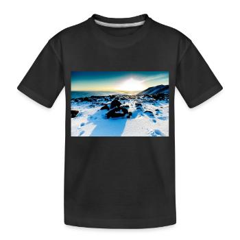 Sunset - Kids' Premium Organic T-Shirt - black - Front