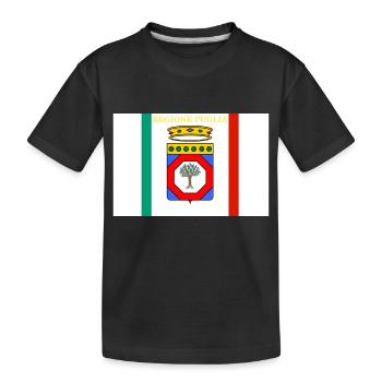 Apulia Region - Kids' Premium Organic T-Shirt - black - Front