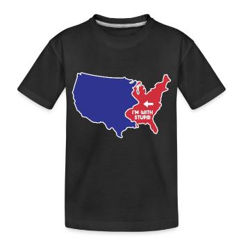New Jersey Design für patriotische New Jerseyaner - Kinder Premium Bio T-Shirt - Schwarz - Vorne