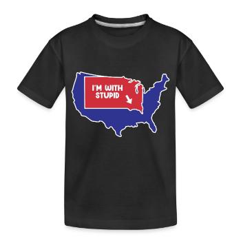 South Dakota Design für patriotische South Dakotan - Kinder Premium Bio T-Shirt - Schwarz - Vorne
