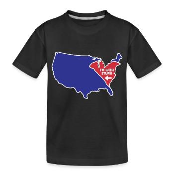South Carolina für patriotische South Carolinas - Kinder Premium Bio T-Shirt - Schwarz - Vorne