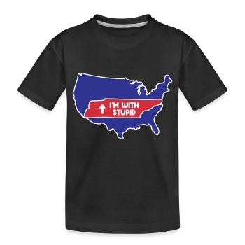 Tennessee Design für patriotische Tennesseaner - Kinder Premium Bio T-Shirt - Schwarz - Vorne