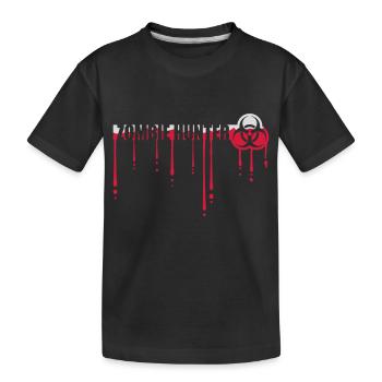 chasseur de zombies citation d’Halloween - T-shirt bio Premium Enfant - noir - Devant