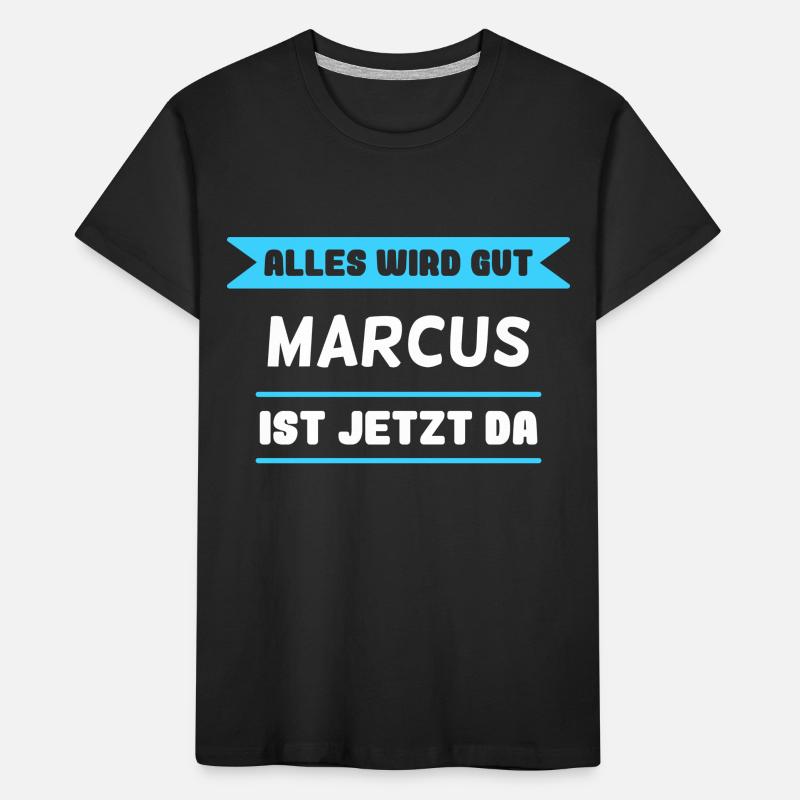 Marcus Name Design für stolze Marcus Kinder Premium Bio T-Shirt