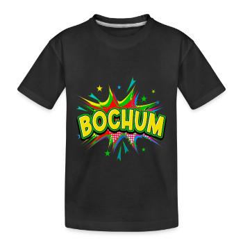 Bochum Germany City Pop Art Comic Art - Kids' Premium Organic T-Shirt - black - Front