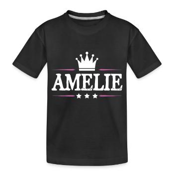 Amélie - T-shirt bio Premium Enfant - noir - Devant