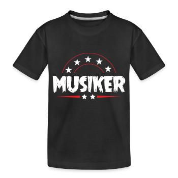 Musiker Beruf - Kinder Premium Bio T-Shirt - Schwarz - Vorne