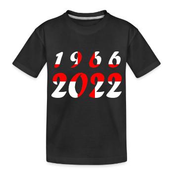 National team England Football World Cup - Kids' Premium Organic T-Shirt - black - Front