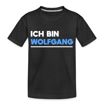 Wolfgang Name Spruch für stolze Wolfgangs - Kinder Premium Bio T-Shirt - Schwarz - Vorne