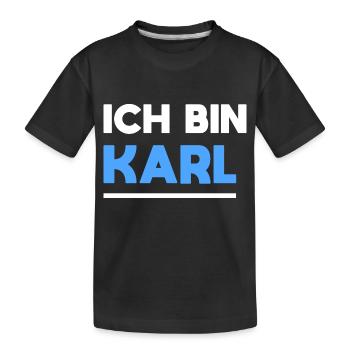 Karl Name Spruch für stolze Karls - Kinder Premium Bio T-Shirt - Schwarz - Vorne